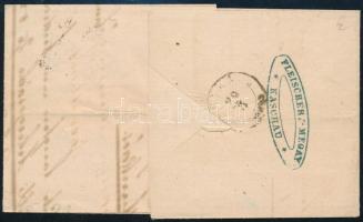1861 10kr levélen "KASCHAU" - Munkáts