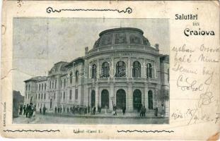 1900 Craiova, Királyi; Liceul Carol I. Samitca / grammar school (b)