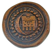 Siklódy Lőrinc (1876-1945) DN "Sárospataki Diáknapok" kétoldalas öntött bronz plakett (78mm) T:XF, ragasztó