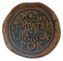 Siklódy Lőrinc (1876-1945) DN "Sárospataki Diáknapok" kétoldalas öntött bronz plakett (78m...