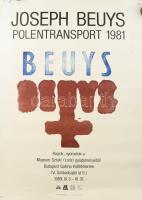 Joseph Beuys 1981-es kiállítási plakát, sarkán kis sérüléssekkel 87x61 cm