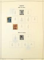 Svéd gyűjtemény 1858-1975 albumban, benne FDC-k, jobb értékek, fogvariációk (Mi EUR ca. 2.300,-)