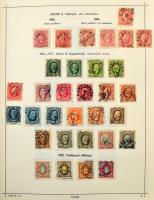 Svéd gyűjtemény 1858-1975 albumban, benne FDC-k, jobb értékek, fogvariációk (Mi EUR ca. 2.300,-)