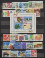 Svájc 1930-2010 összeállítás A4-es berakóban, benne kisívek, Repülő bélyegek, modern kiadások