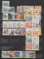 Svájc 1930-2010 összeállítás A4-es berakóban, benne kisívek, Repülő bélyegek, modern kiadások