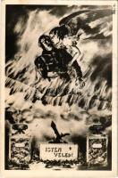 1942 'Isten Veled!' katonai repülős emléklap / military aviation memorial postcard (EK)