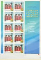 Ausztrália Sydney olimpiai arany érmesek bélyeg album 17 klf kisívvel