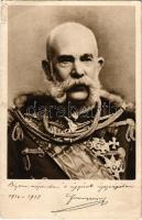 Ferenc József. Bízom népemben s ügyünk igazságában 1914-1915. Kiadja a m. kir. honvédelmi minisztérium Hadsegélyező Hivatala / Franz Joseph (EM)
