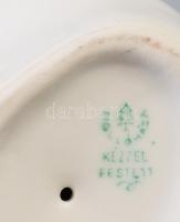 Hollóházi alvó macska. Jelzett, hibátlan, 7x7 vm