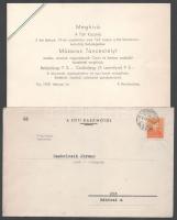1938 A fóti kaszinó meghívója műsoros táncestélyre, eredeti borítékjában, postán elküldve, szép állapotban