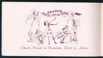 1944 A budapesti Moulin Rouge műsorfüzete Vogel Eric rajzaival, szép állapotban, 8p