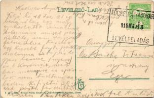 1914 Lőcse, Levoca; Kir. katolikus főgimnázium. Braun Fülöp kiadása / Catholic grammar school + &quo...