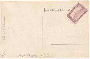 Marosújvár, Uioara, Ocna Mures; A só felszállítása a bányából, sóbánya, belső bányászokkal. Grün Géz...