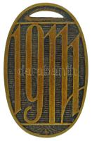 Zutt Richárd (1887-1938) 1914. "Hadsegélyező 1914" bronz emlékérem (53x33mm) T:AU / Hungar...