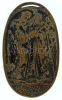 Zutt Richard (1887-1938) 1914. "Pénzintézetek Hadikórháza" öntött bronz ovális emlékérem (...