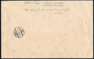 1938 Szent István blokk ajánlott légi levélen Bécsbe