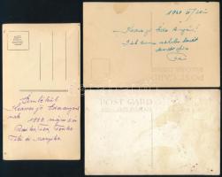 3 db katonai fotólap: 1939-1940 Katonatiszt kitüntetésekkel / szalagsávokkal, családtagjai körében, ...