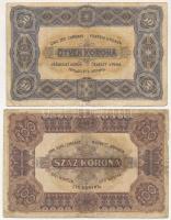 1920. 50K + 100K, mindkettő "Orell Füssli Zürich" nyomdahely jelöléssel T:VG
Adamo K25, K...