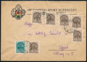 1942 Levél 7 db bélyeggel