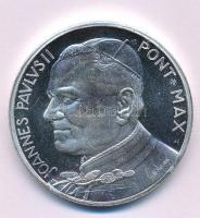 DN "Johannes Paulus II Pont Max / La Pietá" kétoldalas ezüstözött fém emlékérem kapszulában. Szign.: "R.Susini" (45mm) T:AU,XF (eredetileg PP) ND "Johannes Paulus II Pont Max / La Pietá" two-sided silverplated metal commemorative medallion in capsule. Sign.: "R.Susini" (45mm) C:AU,XF (originally PP)