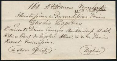 ~1847 Ex offo "ALSÓ-VERECZKE" - Unghvár