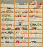 Görögország, Kréta, Samos, Lemnos, Epirus készlet, benne kb. 1.200 db bélyeg, 4 db nagyalakú berakólapon (Mi EUR 250.-)