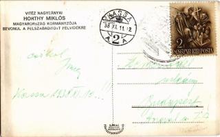 1938 Kassa, Kosice; Vitéz nagybányai Horthy Miklós kormányzó bevonul a felszabadított Felvidékre / e...