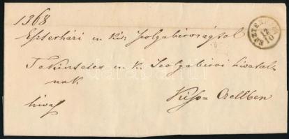 1859 Ex offo "ESZTERHÁZA" - Kis Czell