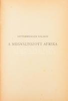 Kittenberger Kálmán: A megváltozott Afrika. Nagybányai Horthy Jenő közreműködésével. Bp., [1930], Franklin, 375 p.+80 t. Harmadik kiadás. Egészoldalas fekete-fehér fotókkal illusztrálva. Félvászon kötés, kopott borítóval, kissé sérült könyvtest, foltok.