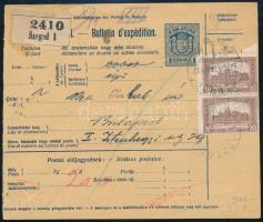 1922 Csomagszállító 20K bérmentesítéssel