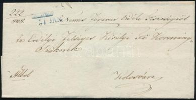 1848 Ex offo kék / blue negativ "FOGARAS" - Kolosvár