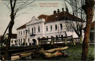 1911 Varannó, Vranov nad Toplou; Magyar Korona szálloda. Spira Ábrahám kiadása / hotel (EK)