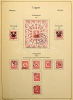Magyar gyűjtemény az 1916-1944 közötti időszakból blokkokkal, nagyalakú előnyomott KABE albumban