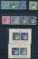 Republic of Panama; 1963 1964-es winter olympics, Innsbruck set Mi 677-684 + block Mi 685-686, Panama Köztársaság; 1963 1964-es téli olimpia, Innsbruck sor Mi 677-684 + blokksor Mi 685-686