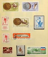 Kis magyar gyűjtemény albumban 1916-1967, benne Hivatalos és Portó bélyegek is