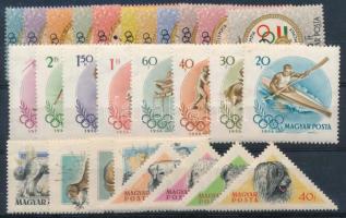 1956-1960 Magyarországi kutyafajták (I.) sor + 2 klf Olimpia sor
