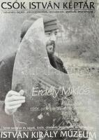 Erdély Miklós (1928-1986) kiállítása, Csók István Képtár-István Király Múzeum, Székesfehérvár, 1991, plakát, ofszet, papír, jelzés nélkül, Révai Óbuda Nyomda. Kisebb gyűrődésekkel. 60x42 cm