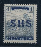 SHS 1918 Arató 4f próbanyomat Bodor vizsgálójellel Certificate: Zrinjscak