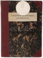 Kovács Zoltán (szerk.): A katonai büntetőjog kézikönyve. Bp., 1958, Zrínyi, 371+(1) p. Átkötött félvászon-kötésben, nagyrészt jó állapotban. Megjelent 1800 példányban.