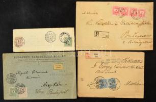 97 db Krajcáros küldemény 1874-1900 közötti időszakból összesen 135 db bélyeggel