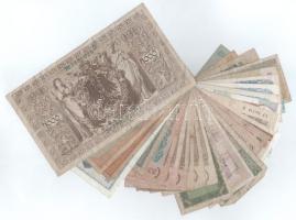 30db-os vegyes bankjegy tétel, közte Ausztria 1922. 100K + Olaszország 1966. 500L + Jugoszlávia 1981...