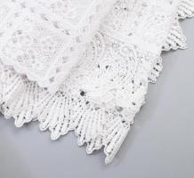 Gépi horgolt terítő, jó állapotban, cca 300x140 cm