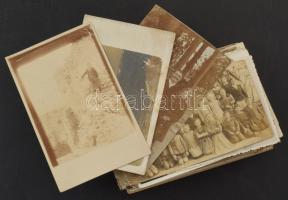 100 db RÉGI fotós képeslap: főleg családi portrék, gyerekek / 100 pre-1945 photo postcards, mainly family portraits, children