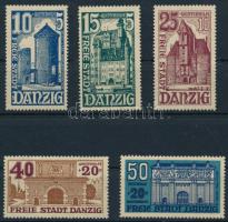 Német államok Danzig 1936 Mi 262-266 (Mi EUR 100,-)
