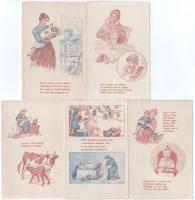 5 db RÉGI Amerikai Vöröskereszt képeslap / 5 pre-1945 American Red Cross postcards