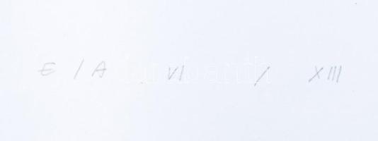 Kótai Tamás (1959-): Kellékek az útra. Rézkarc, papír, jelzett, művészpéldány E/A VI/XIII számozássa...