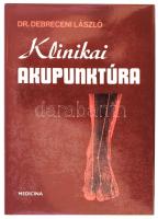 Debreceni László: Klinikai akupunktúra. Bp., 1988, Medicina, 299+(1) p. Első kiadás. Kiadói egészvászon-kötés, jó állapotban, kiadói papír védőborítóban.