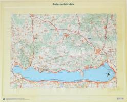 A Balatonfelvidék 3D-s domborzati térképe, [Bp.], HM Térképészeti KHT, 55x67 cm.