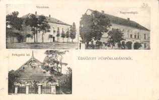 Püspökladány vasútállomással, nagyvendéglővel és felügyelői lakkal