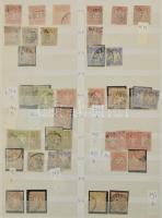 Német államok - Bajorország kb. 6-700 db bélyeg, közte 54 db "számos" és 28 db fogazatlan ...